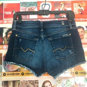 7FAMK DENIM SHORTS